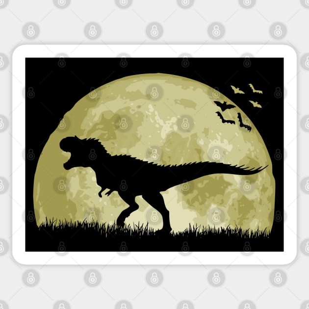 Tyrannosaurus Moon Sticker by Nerd_art